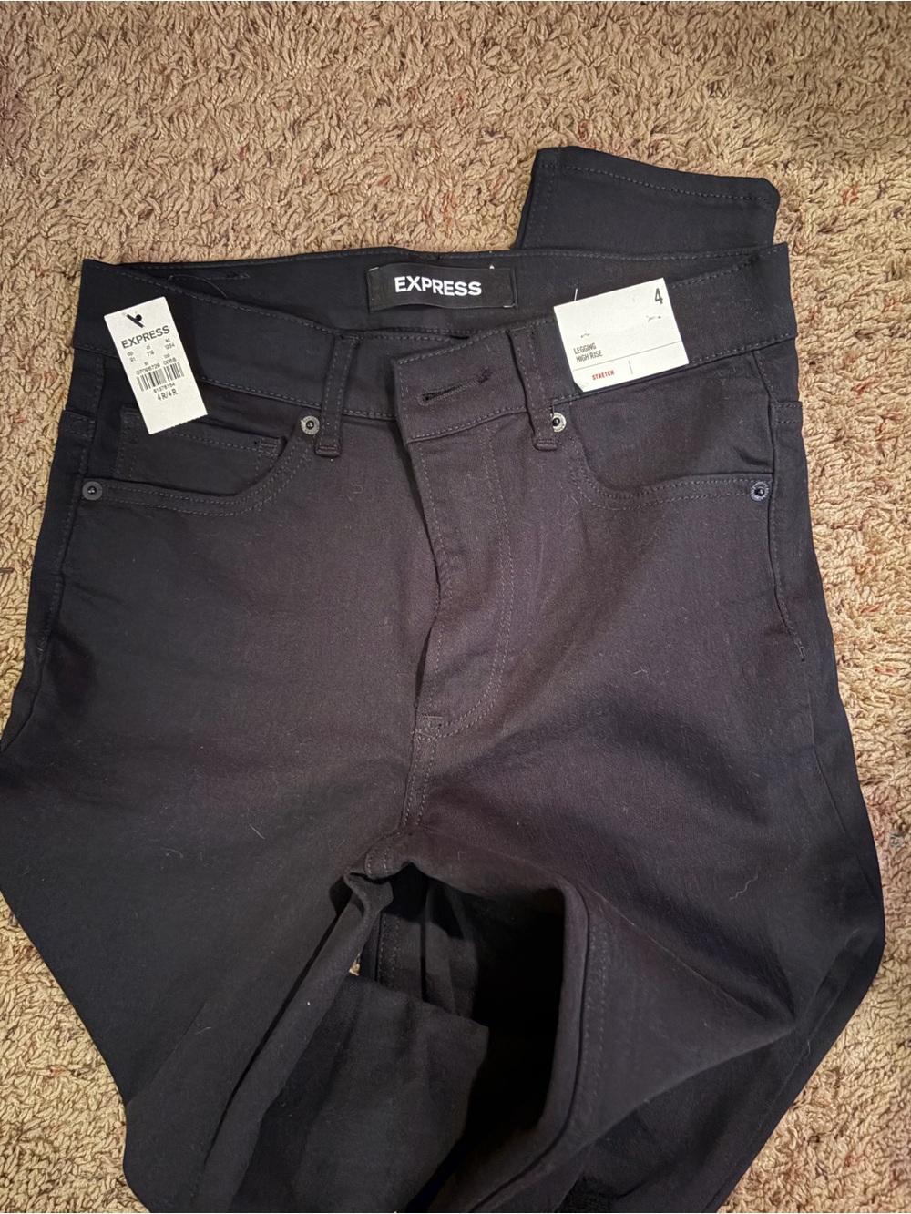 Express Womans Black Skinny Jeans